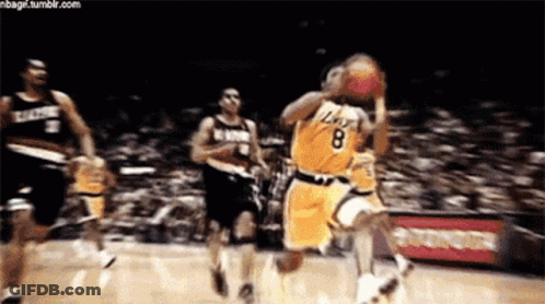 Basketball Player Dribbling Number 8 GIF