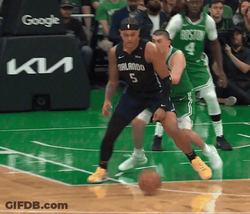 Basketball Player Dribbling Orlando Jersey GIF