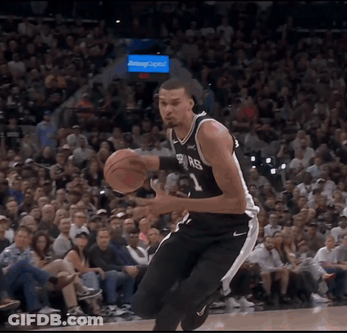 Basketball Player Dribbling Spurs GIF