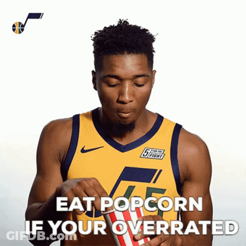 Basketball Player Eating Popcorn GIF