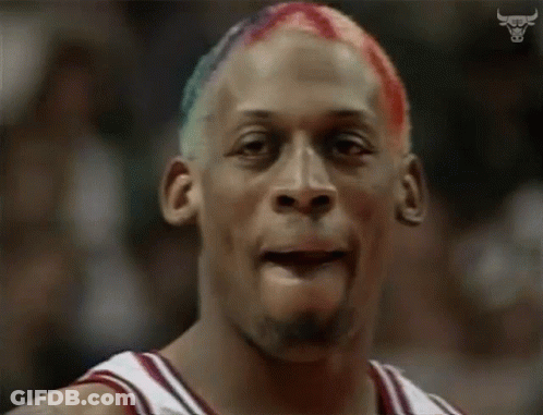 Basketball Player Face Close Up With Bull GIF