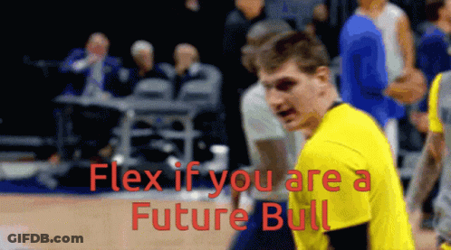 Basketball Player Flexing Future Bull GIF