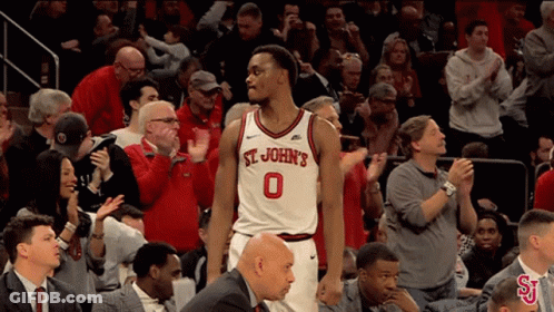 Basketball Player For St John's In Front Of Crowd GIF