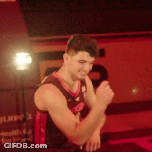 Basketball Player Hands In Air GIF