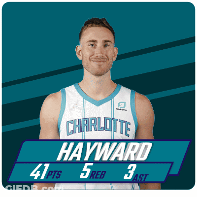 Basketball Player Hayward In Charlotte Uniform GIF