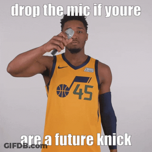 Basketball Player Holding Microphone Number 45 GIF