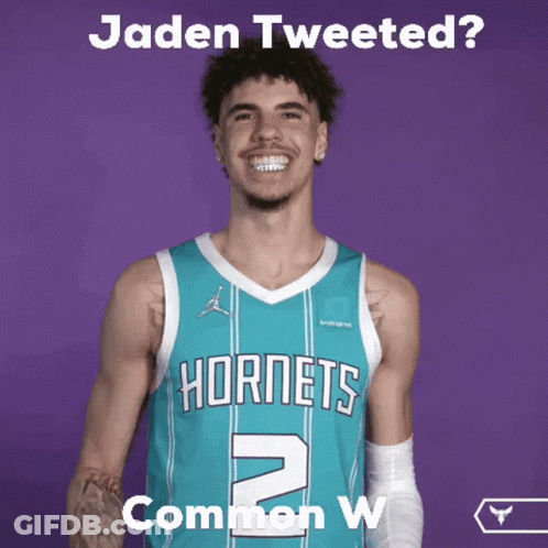 Basketball Player Hornets Jersey GIF