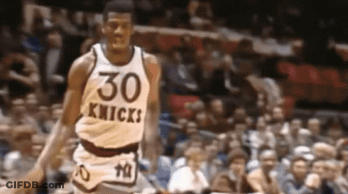 Basketball Player In 30 Knicks Jersey GIF