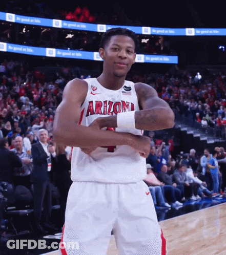 Basketball Player In Arizona Jersey Arms Crossed GIF