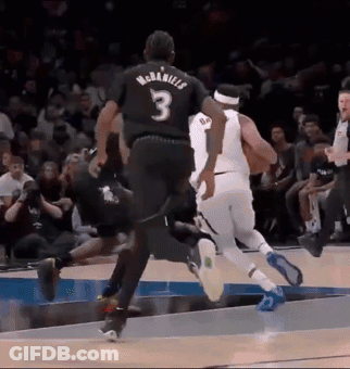 Basketball Player In Black Jersey With Number 3 GIF