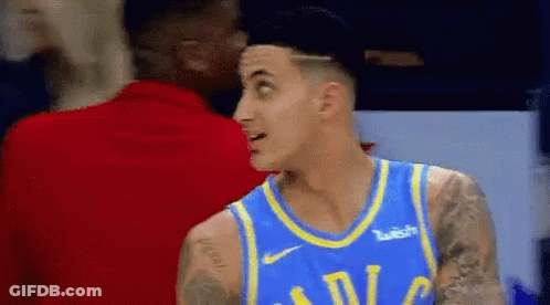 Basketball Player In Blue And Yellow Jersey GIF