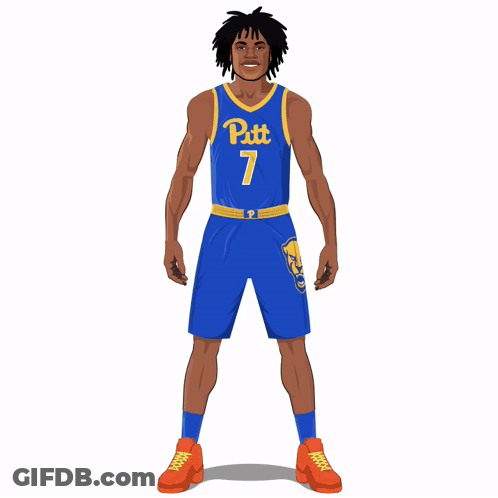 Basketball Player In Blue Jersey Number 7 GIF