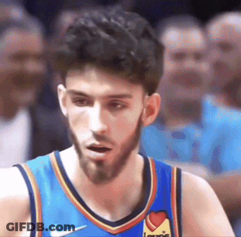 Basketball Player In Blue Jersey With Heart GIF