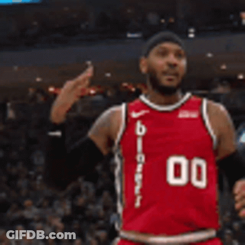 Basketball Player In Blue Uniform With Number 1 GIF