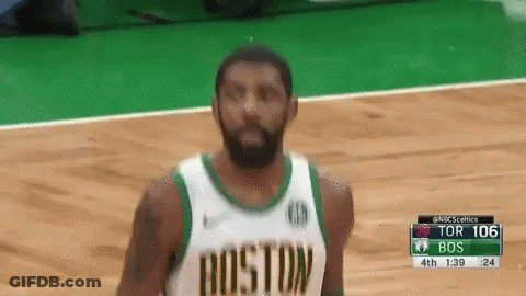 Basketball Player In Boston Jersey On Court GIF