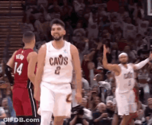 Basketball Player In Cavs Jersey GIF