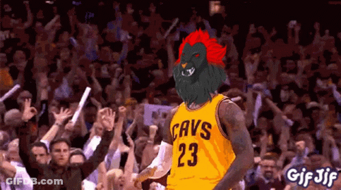 Basketball Player In Cavs Jersey GIF