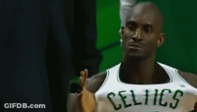 Basketball Player In Celtics Jersey In Stands GIF