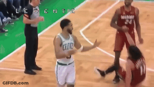 Basketball Player In Celtics Jersey On Court GIF