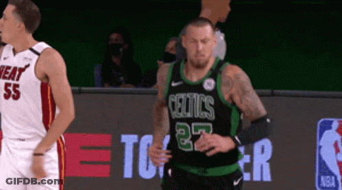 Basketball Player In Celtics Jersey Running GIF