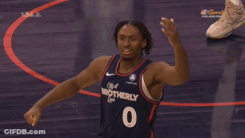Basketball Player In City Of Brotherly Jersey GIF