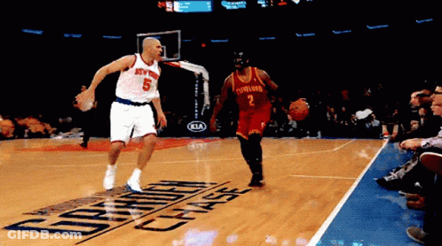 Basketball Player In Cleveland Jersey GIF