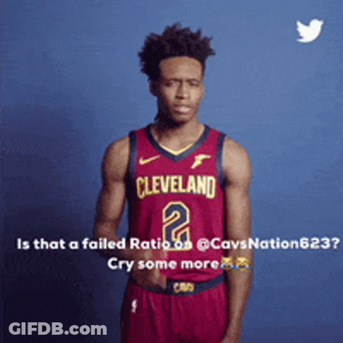 Basketball Player In Cleveland Jersey GIF