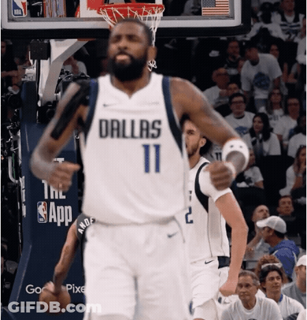 Basketball Player In Dallas Jersey On Court GIF
