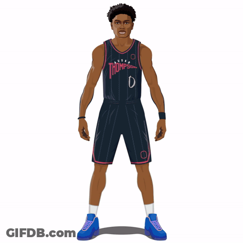 Basketball Player In Detroit Jersey GIF