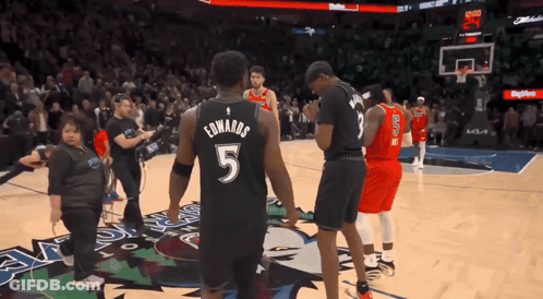 Basketball Player In Edwards Jersey GIF
