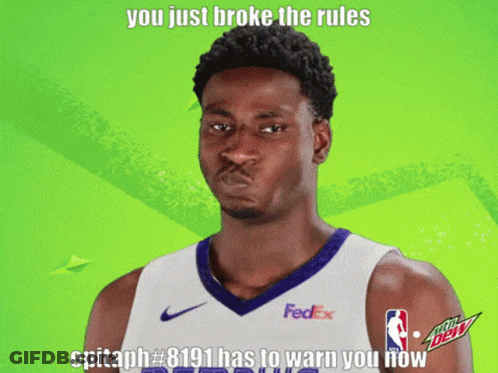 Basketball Player In FedEx Shirt GIF