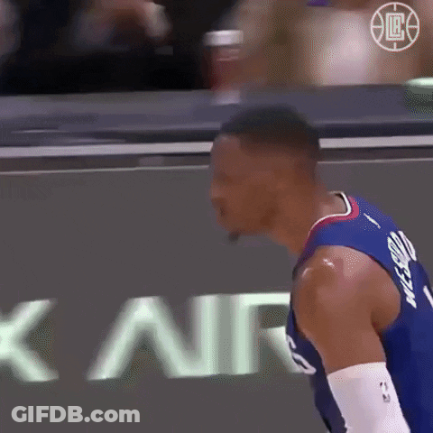 Basketball Player In Front Of Air Sign GIF
