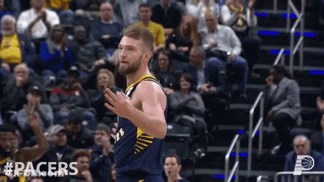 Basketball Player In Front Of Crowd #Pacers GIF
