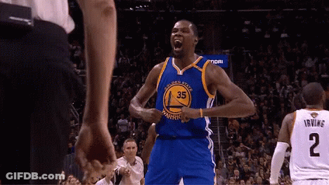 Basketball Player In Golden State Jersey GIF