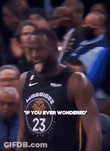Basketball Player In Golden State Jersey GIF