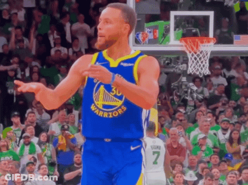 Basketball Player In Golden State Warriors Uniform GIF