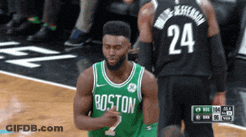 Basketball Player In Green Boston Jersey GIF