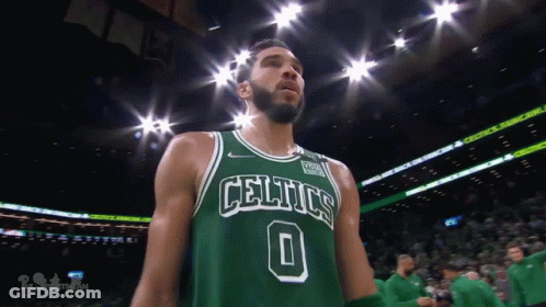 Basketball Player In Green Celtics Jersey GIF