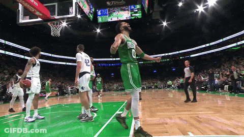 Basketball Player In Green Jersey Number 0 GIF