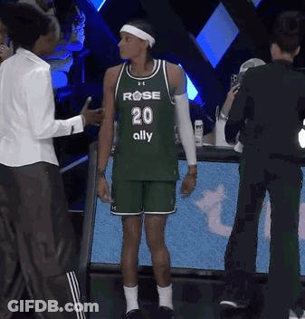 Basketball Player In Green Jersey Number 20 Ally GIF