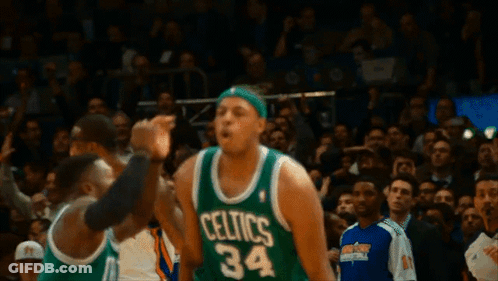Basketball Player In Green Jersey Number 3 GIF