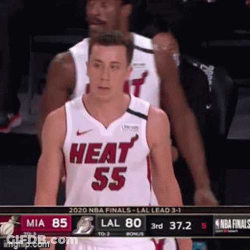 Basketball Player In Heat 55 Jersey GIF