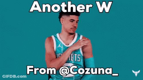 Basketball Player In Hornets Shirt GIF