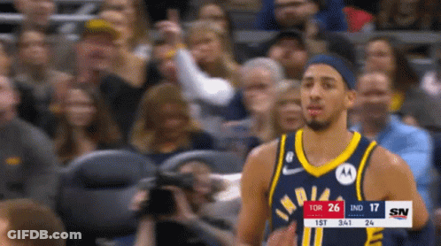 Basketball Player In Indiana Jersey GIF