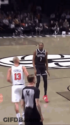Basketball Player In Jersey Number 13 GIF