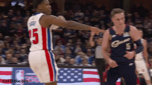 Basketball Player In Jersey Number 25 GIF