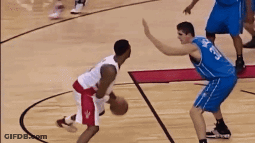Basketball Player In Jersey Number 33 GIF