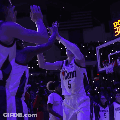 Basketball Player In Jersey Number 6 GIF