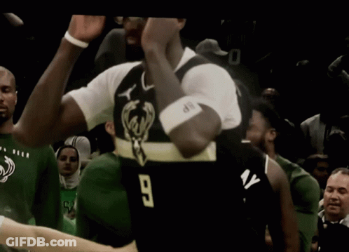 Basketball Player In Jersey Number 9 GIF