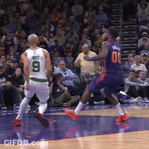 Basketball Player In Jersey Number 9 GIF